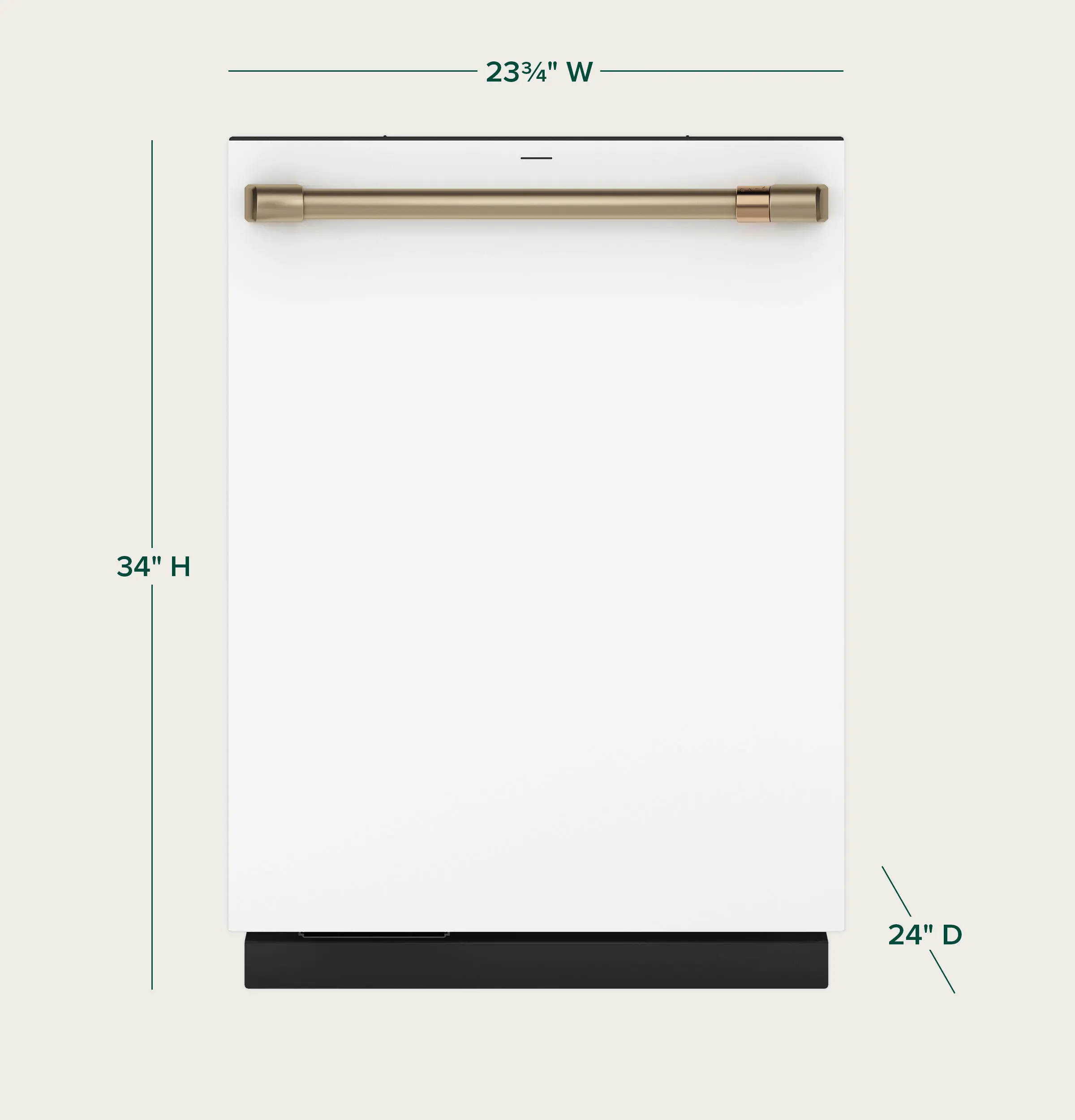 CDT858P4VW2 GE Cafe Top Control Dishwasher with Ultra Wash - Matte White-3