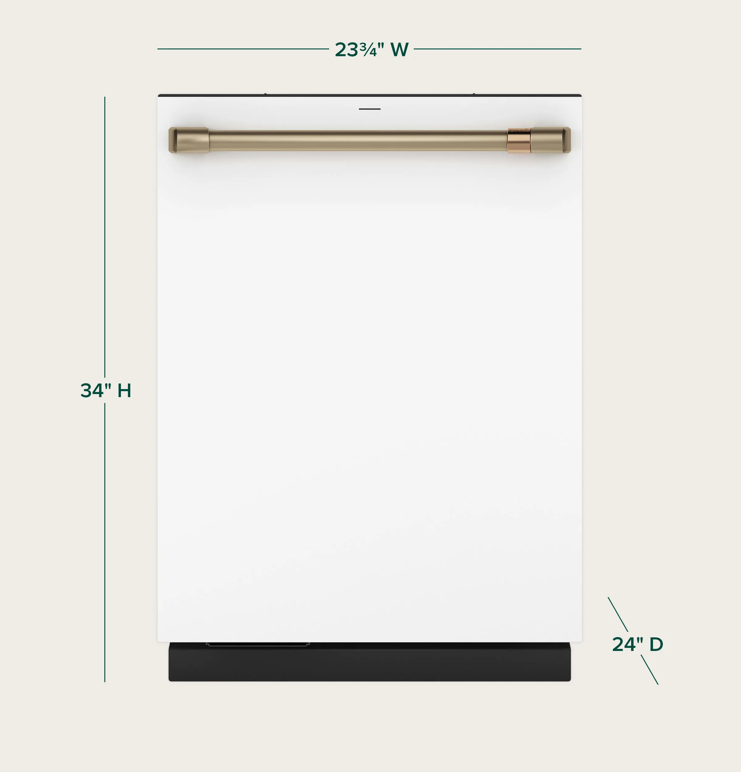 CDT858P4VW2 GE Cafe Top Control Dishwasher with Ultra Wash - Matte White-3