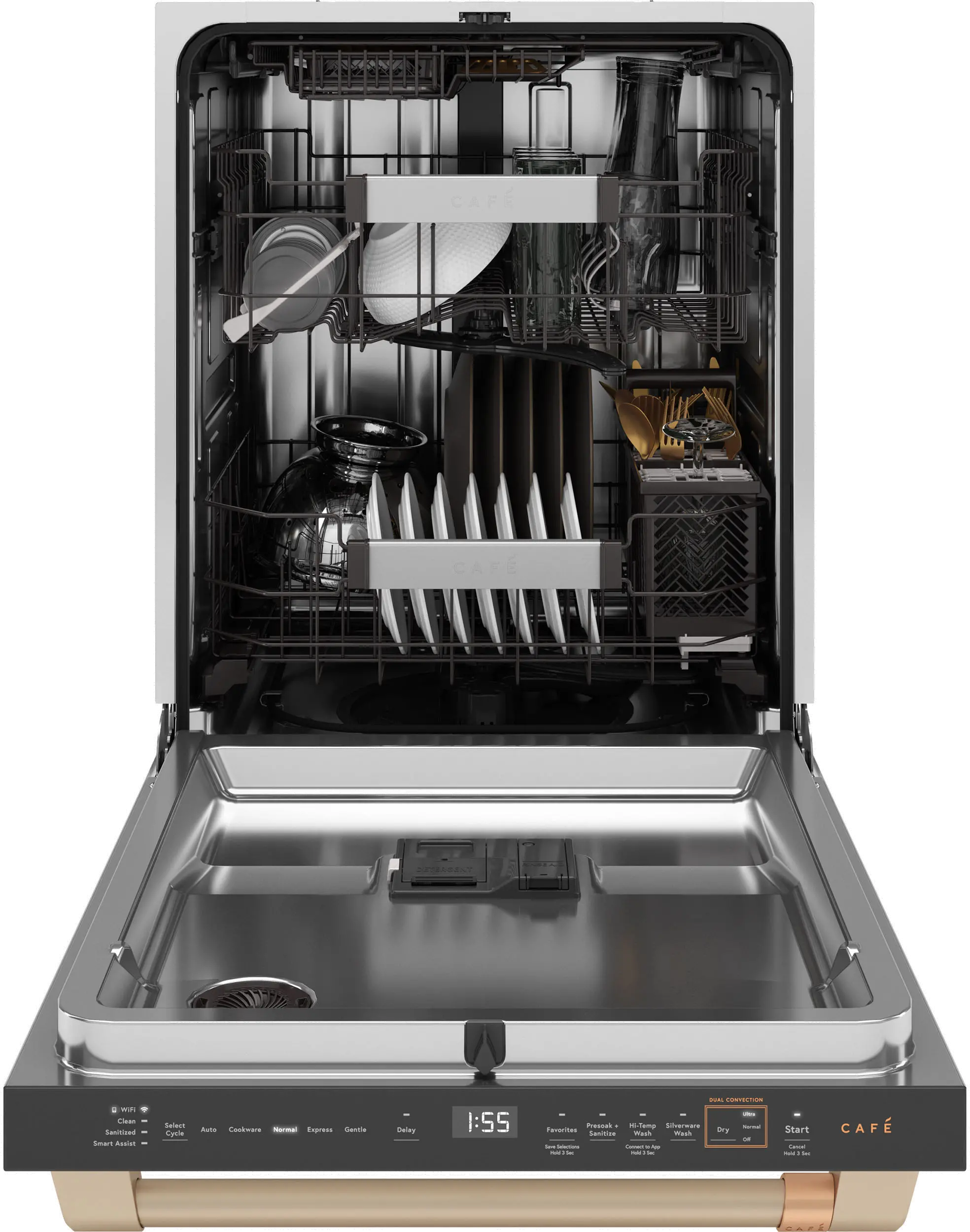 CDT858P4VW2 GE Cafe Top Control Dishwasher with Ultra Wash - Matte White-6