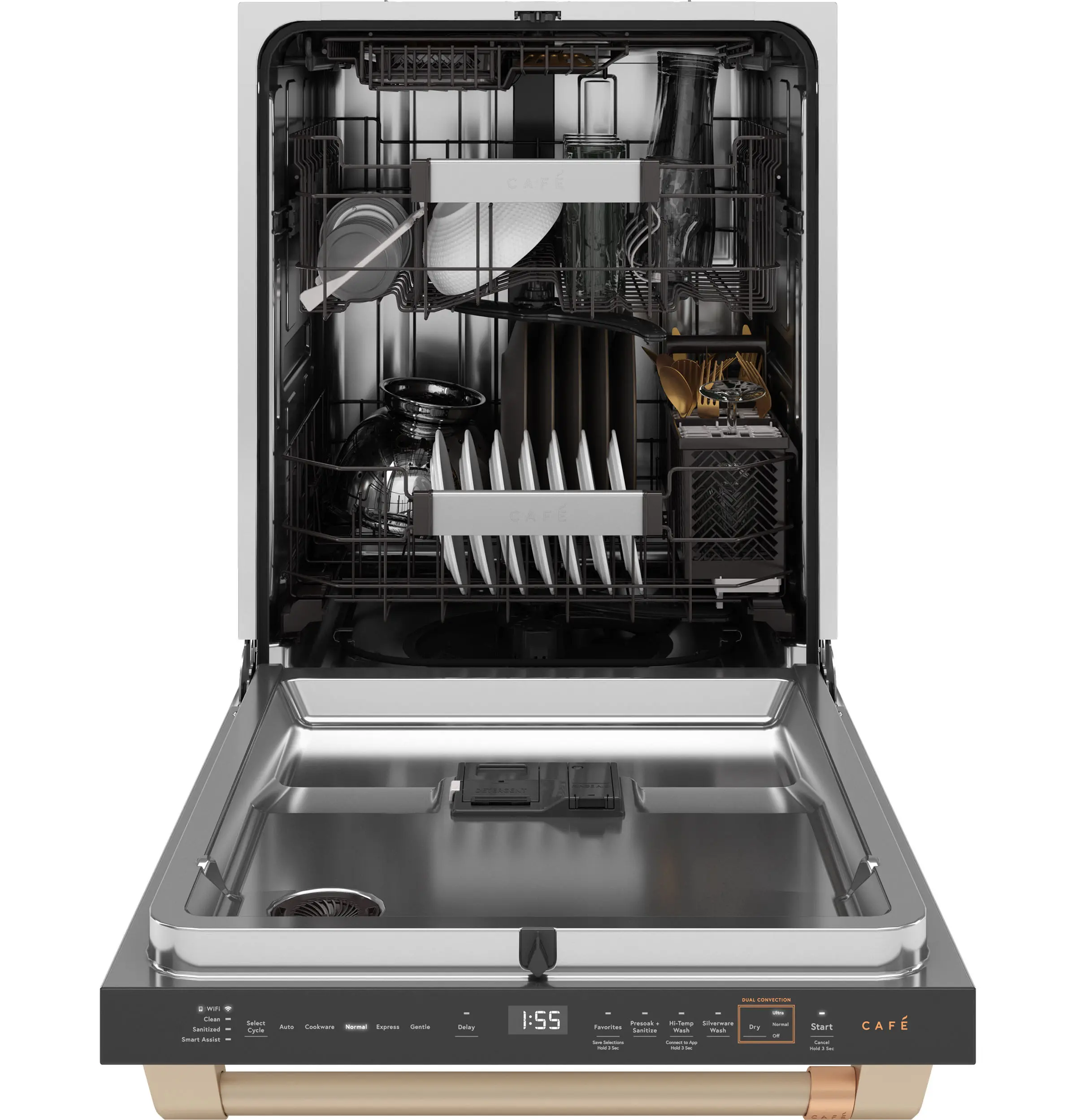 CDT858P4VW2 GE Cafe Top Control Dishwasher with Ultra Wash - Matte White-6