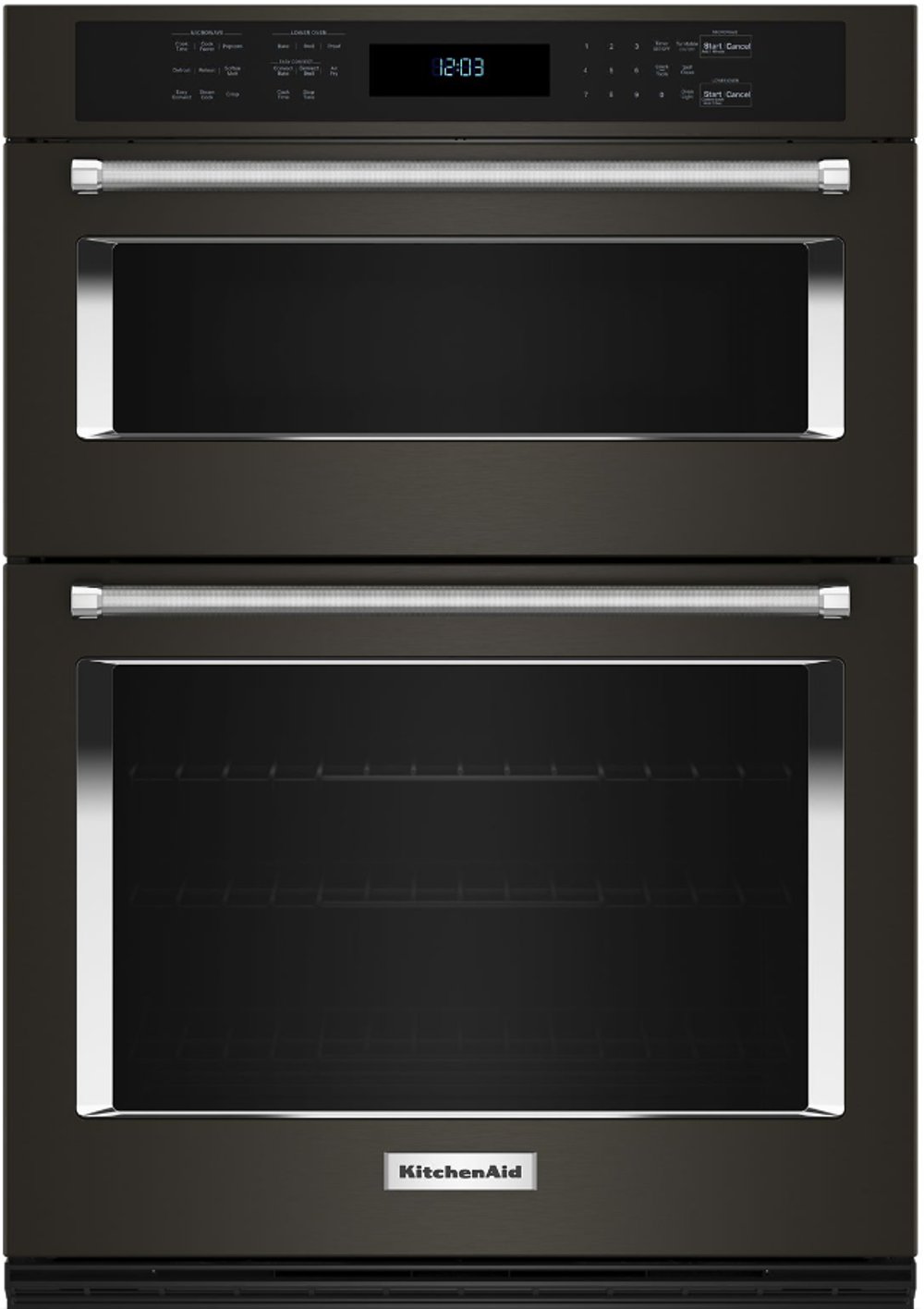 KitchenAid® 30" Combination Microwave Wall Oven with Air Fry Mode - PrintShield Black Stainless Steel