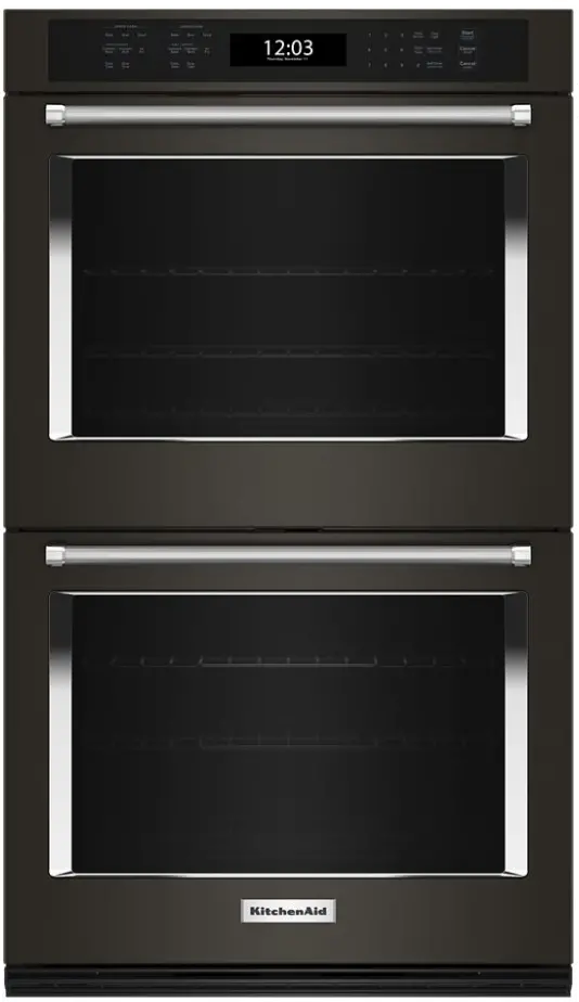 KOED527PBS KitchenAid® 27  Double Wall Ovens with Air Fry Mode - Black Stainless Steel-1