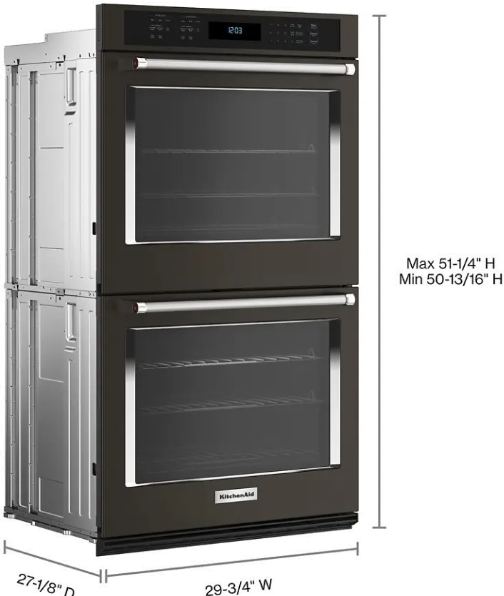 KOED530PBS KitchenAid® 30  Double Wall Ovens with Air Fry Mode - PrintShield Black Stainless Steel-1