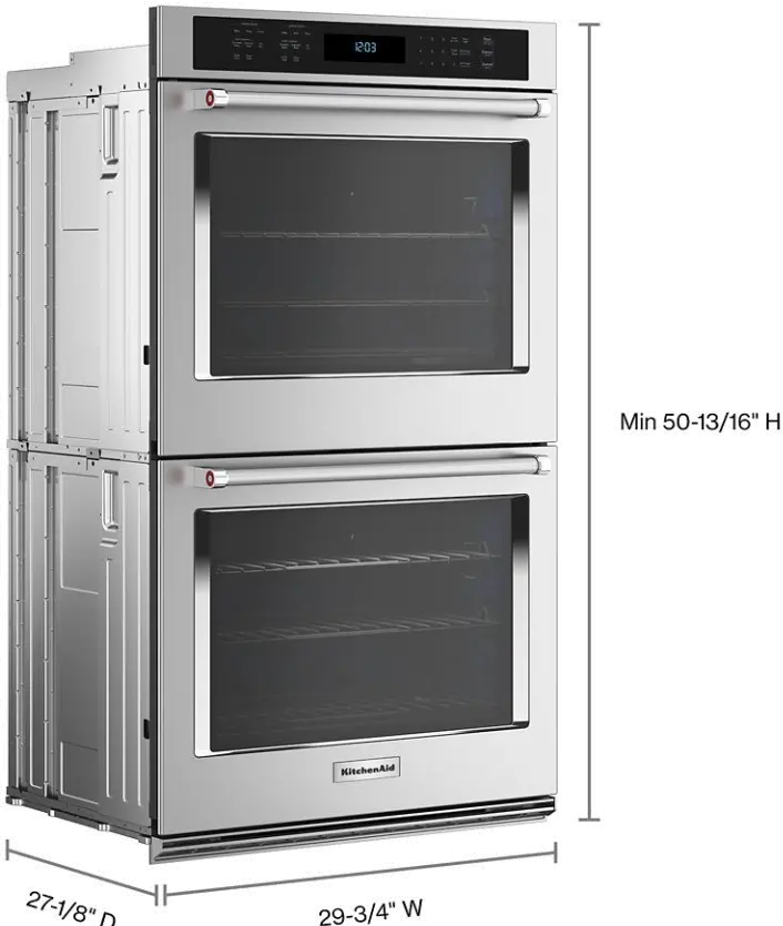 KOED530PSS KitchenAid® 30  Double Wall Ovens with Air Fry Mode - Stainless Steel-1