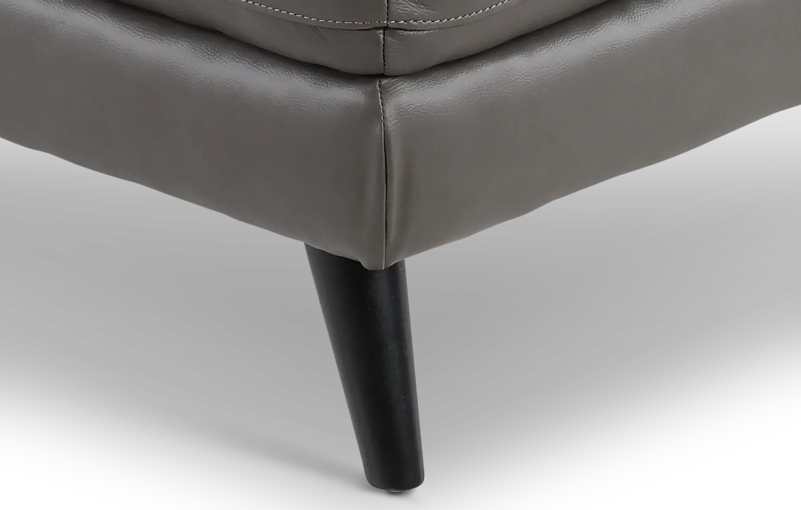Charm Dark Gray Leather 2-Piece Power Reclining Sectional-8