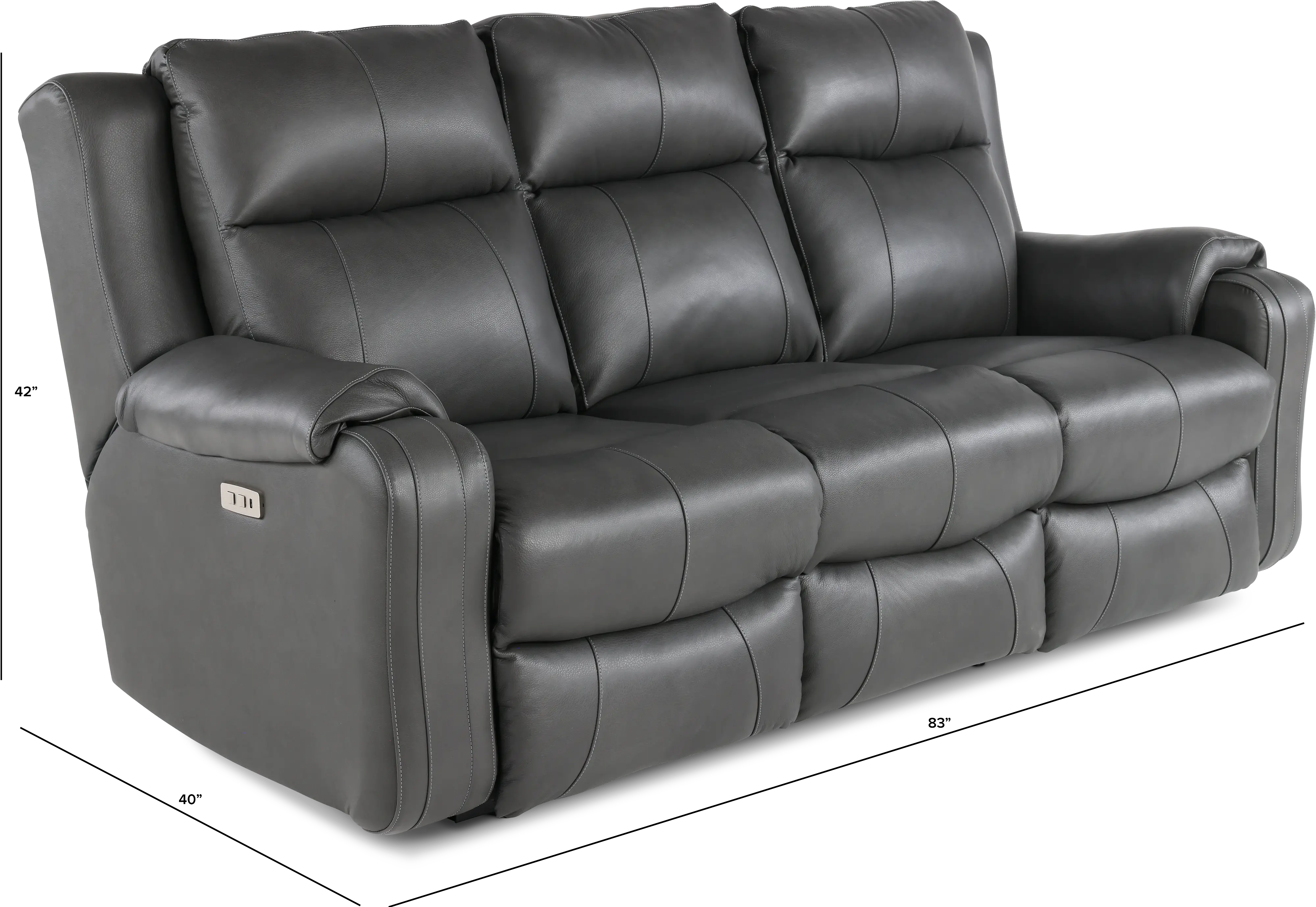Contour Ash Power Reclining Sofa-4
