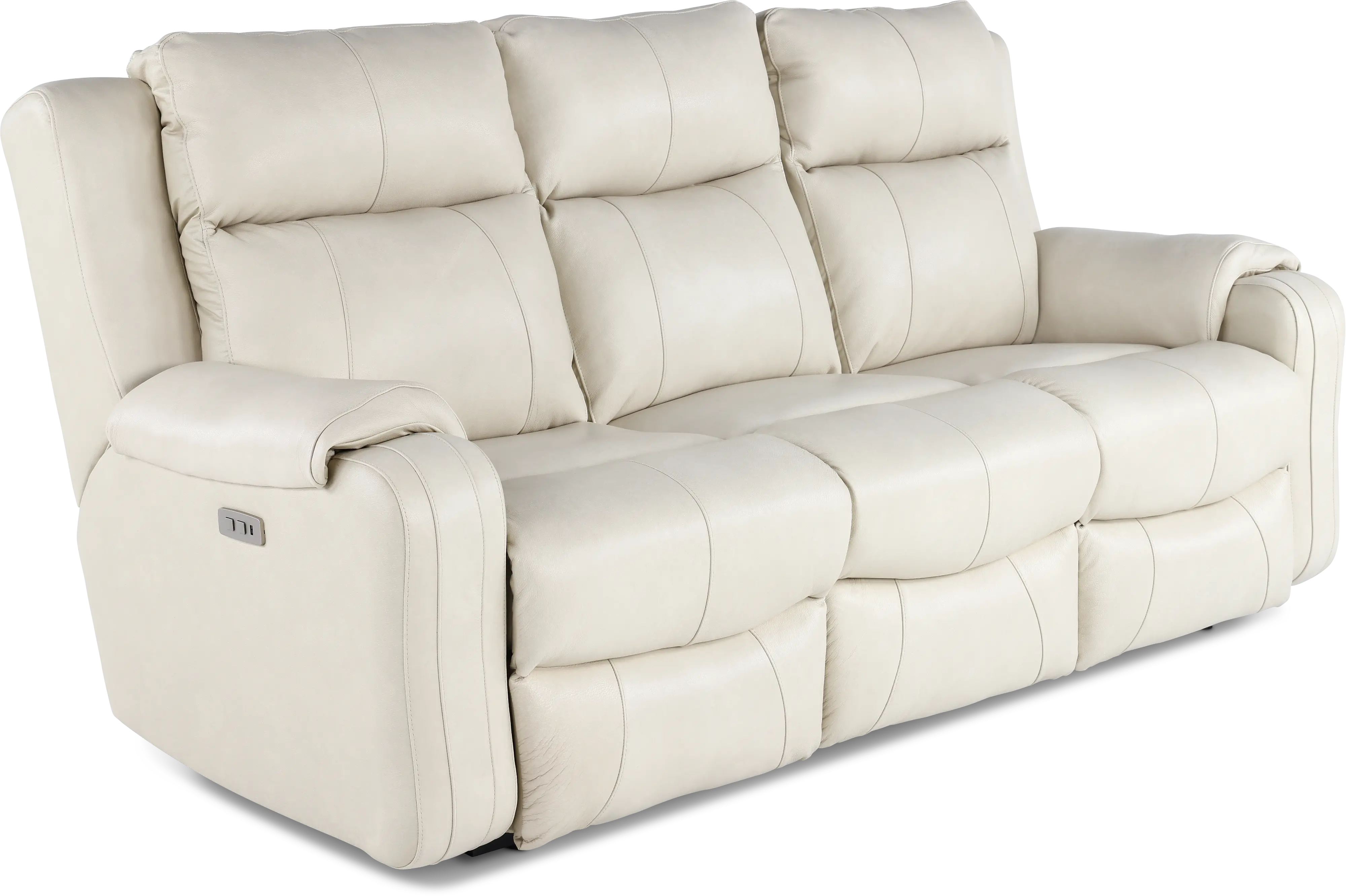 Contour Eggshell Power Reclining Sofa-3