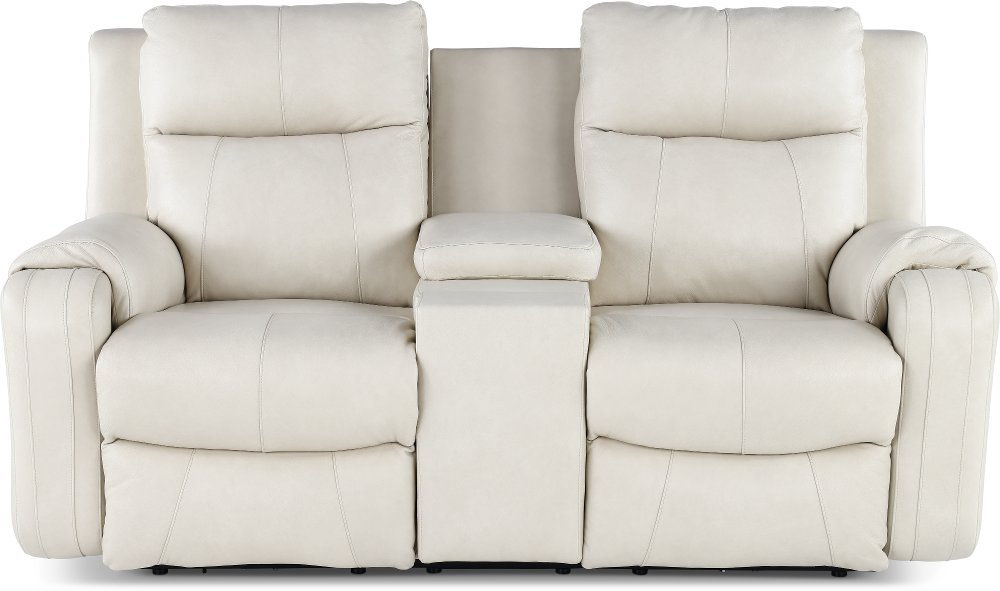 Contour Eggshell Power Reclining Loveseat