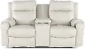 Contour Eggshell Power Reclining Loveseat