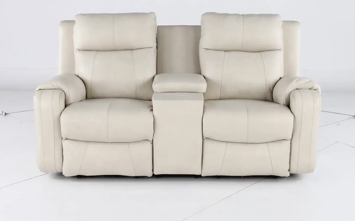 Contour Eggshell Power Reclining Loveseat-3