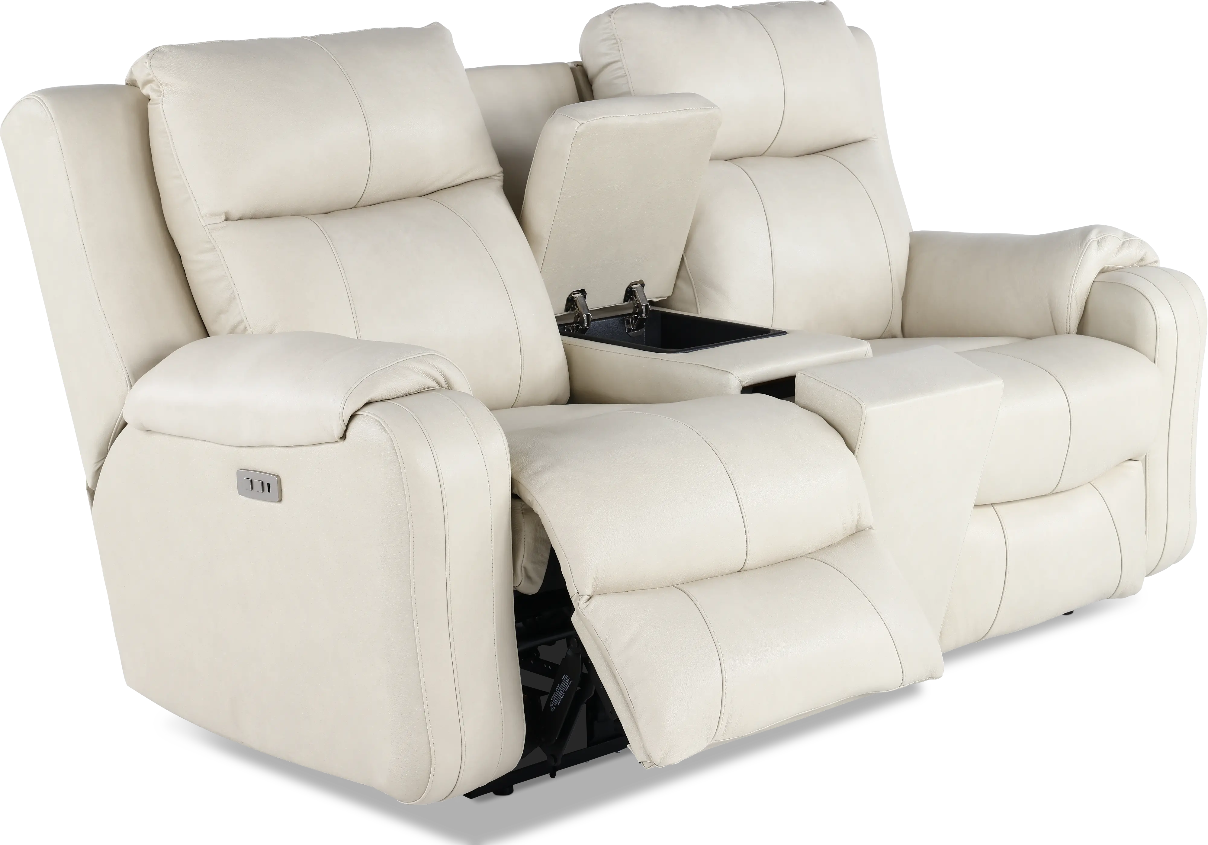 Contour Eggshell Power Reclining Loveseat-6