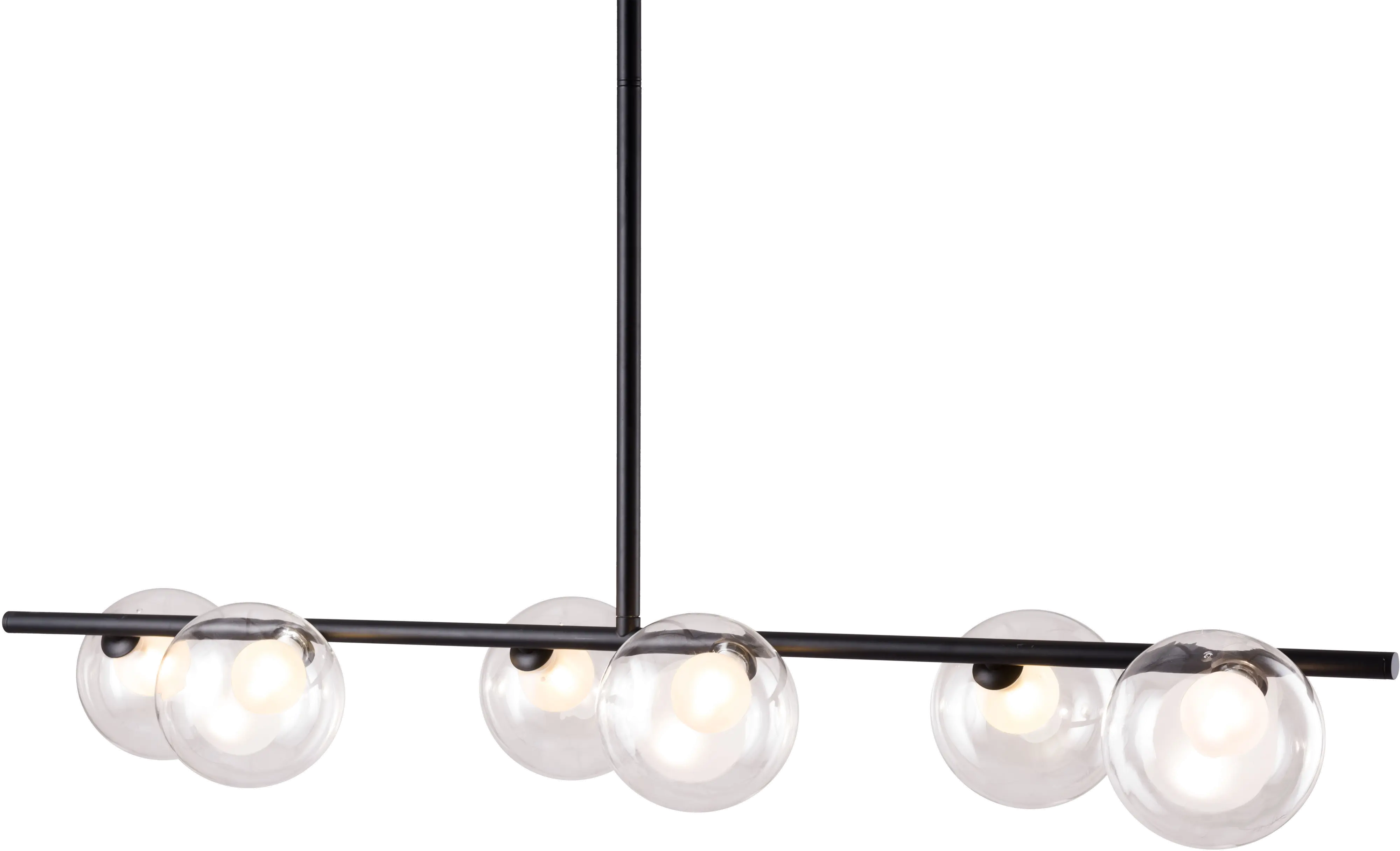 Keyoz Black and Glass Ceiling Lamp-3