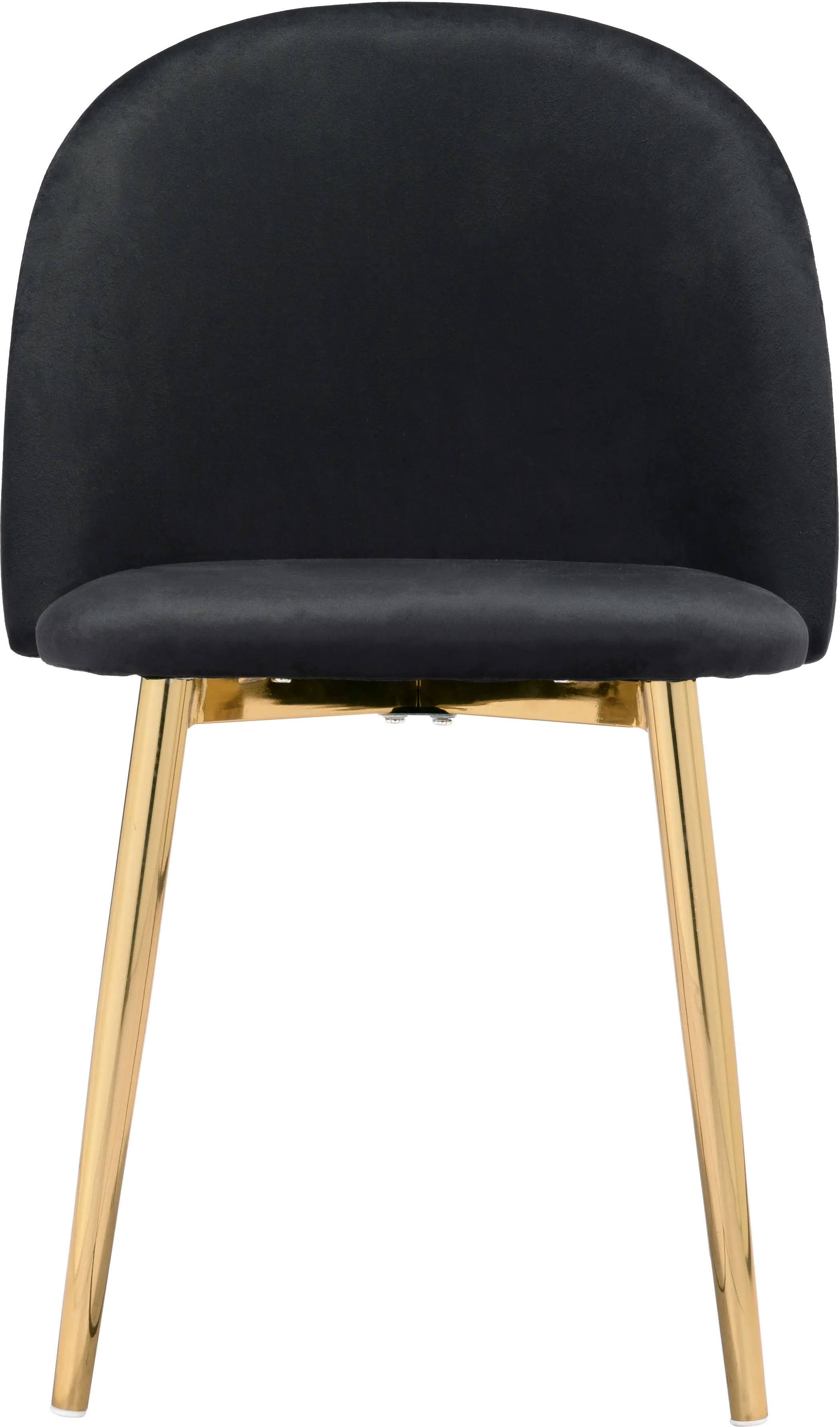 Cozy Black and Gold Dining Chair, Set of 2-3