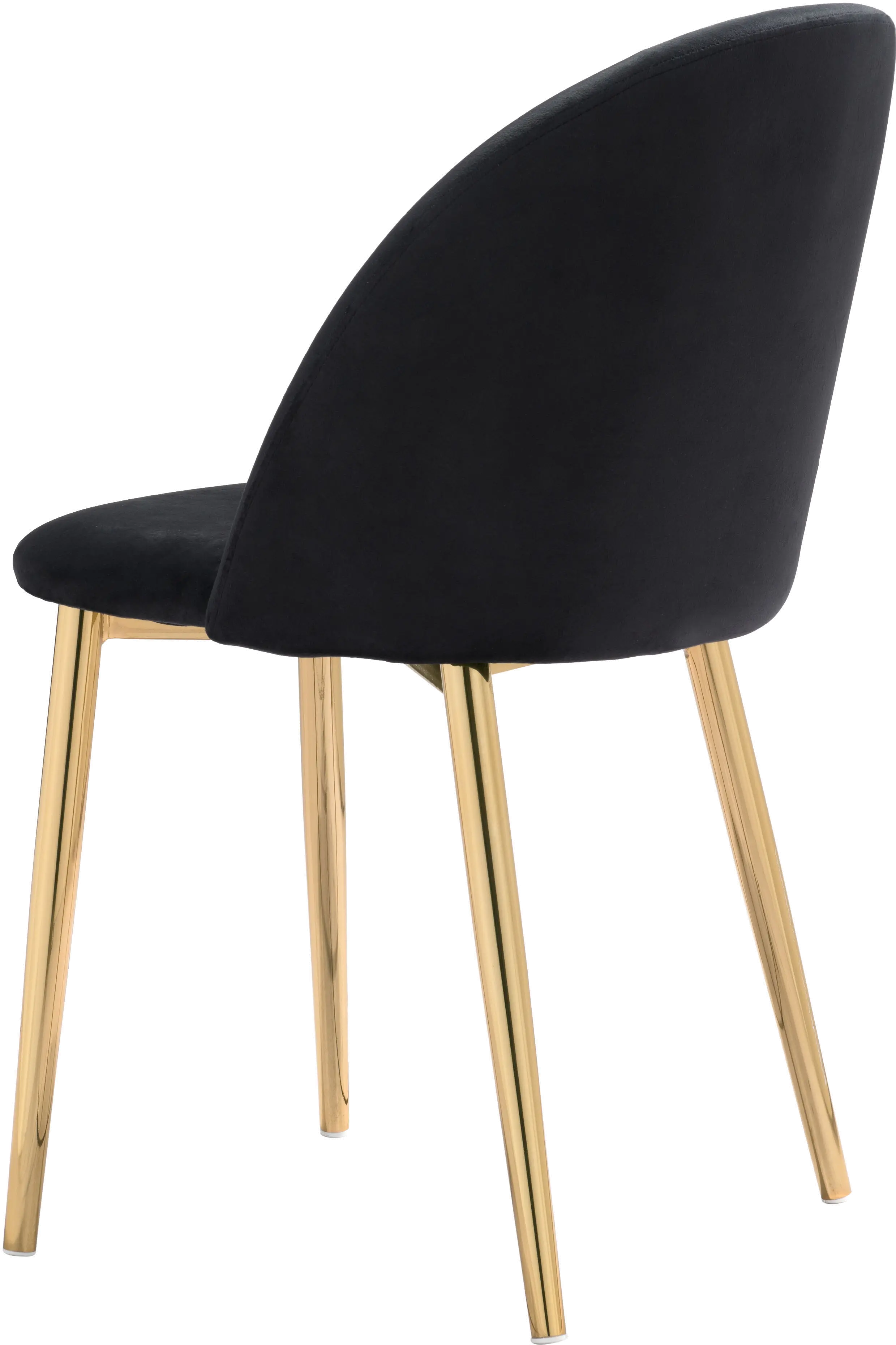 Cozy Black and Gold Dining Chair, Set of 2-6