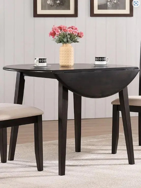 Lakewood Espresso Brown Drop Leaf Dining Table-2