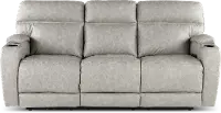 Jaguar Pebble Power Reclining Sofa with Headrest and Lumbar