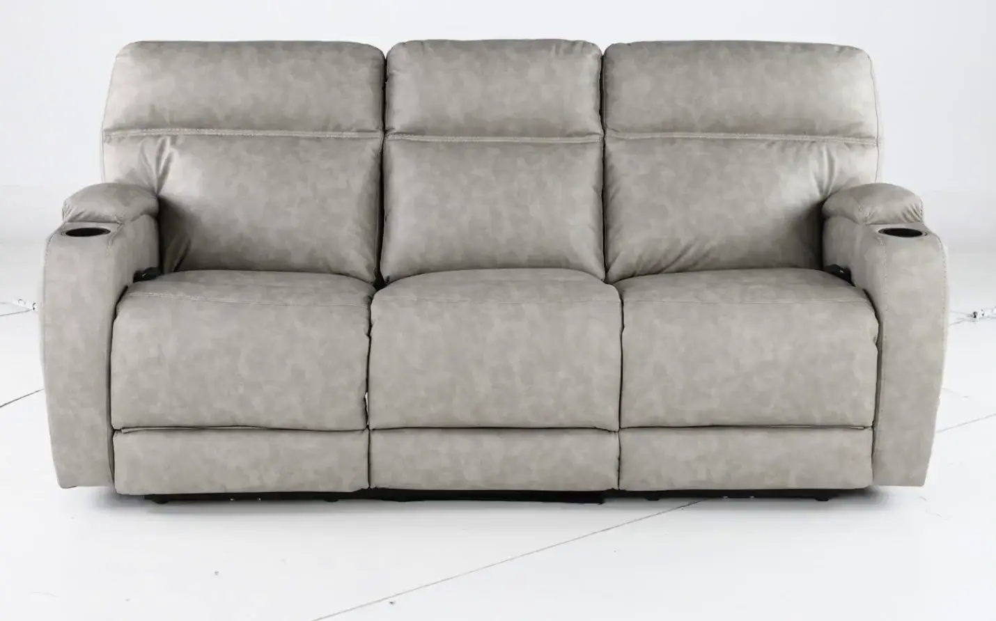 Jaguar Pebble Power Reclining Sofa with Headrest and Lumbar-5
