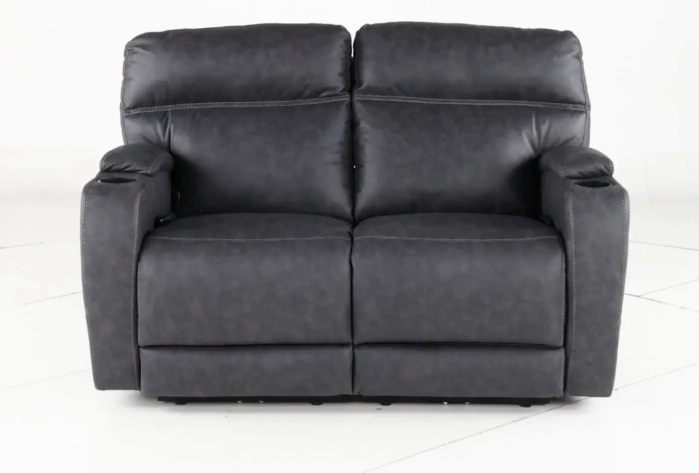 Jaguar Charcoal Power Reclining Loveseat with Headrest and Lumbar-5