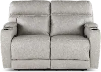 Jaguar Pebble Power Reclining Loveseat with Headrest and Lumbar