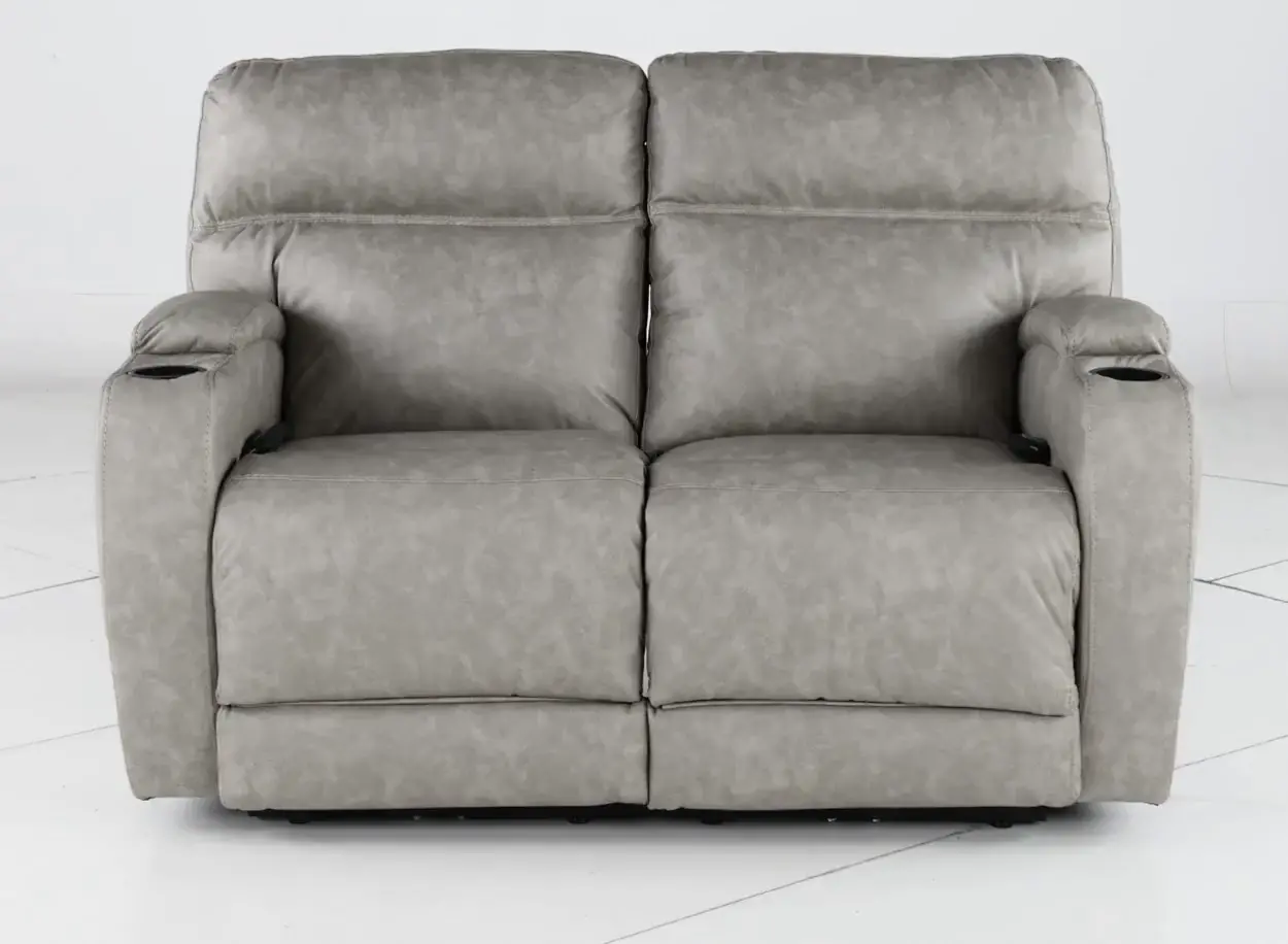 Jaguar Pebble Power Reclining Loveseat with Headrest and Lumbar-5