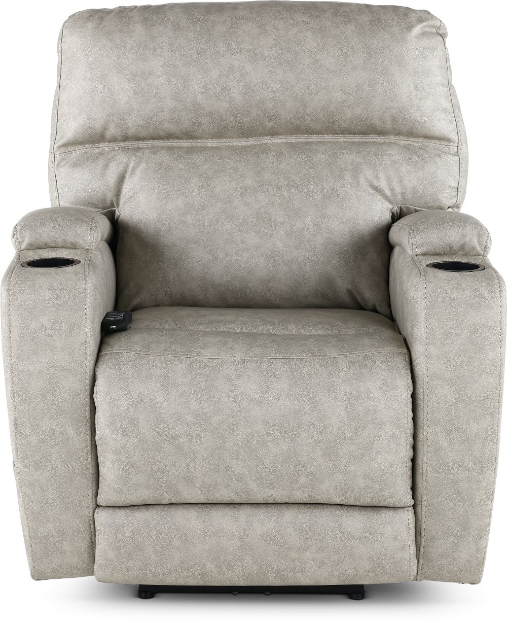 Jaguar Pebble Power Recliner with Headrest and Lumbar