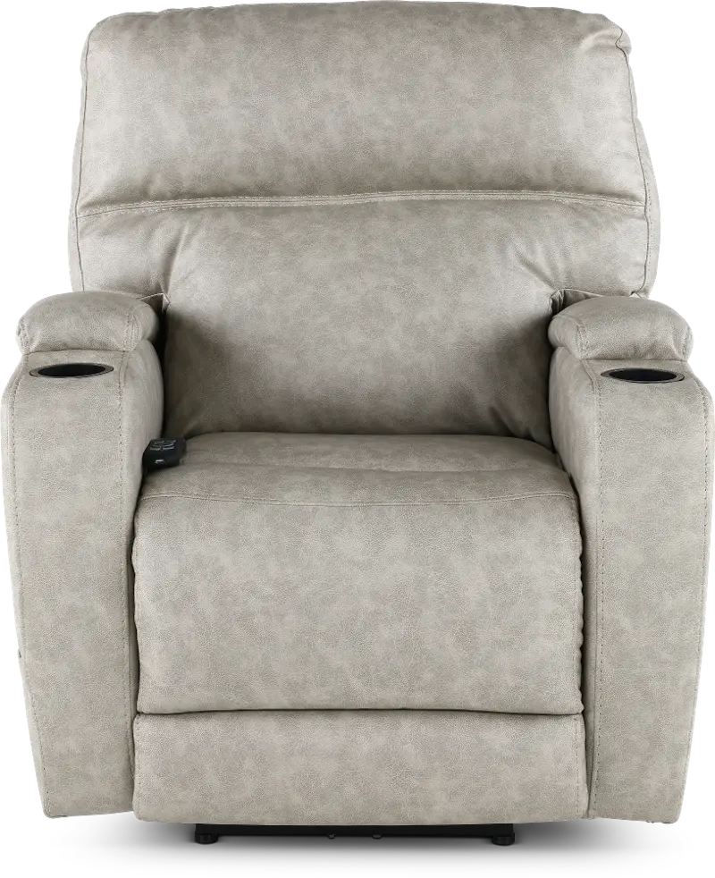 Jaguar Pebble Power Recliner with Headrest and Lumbar