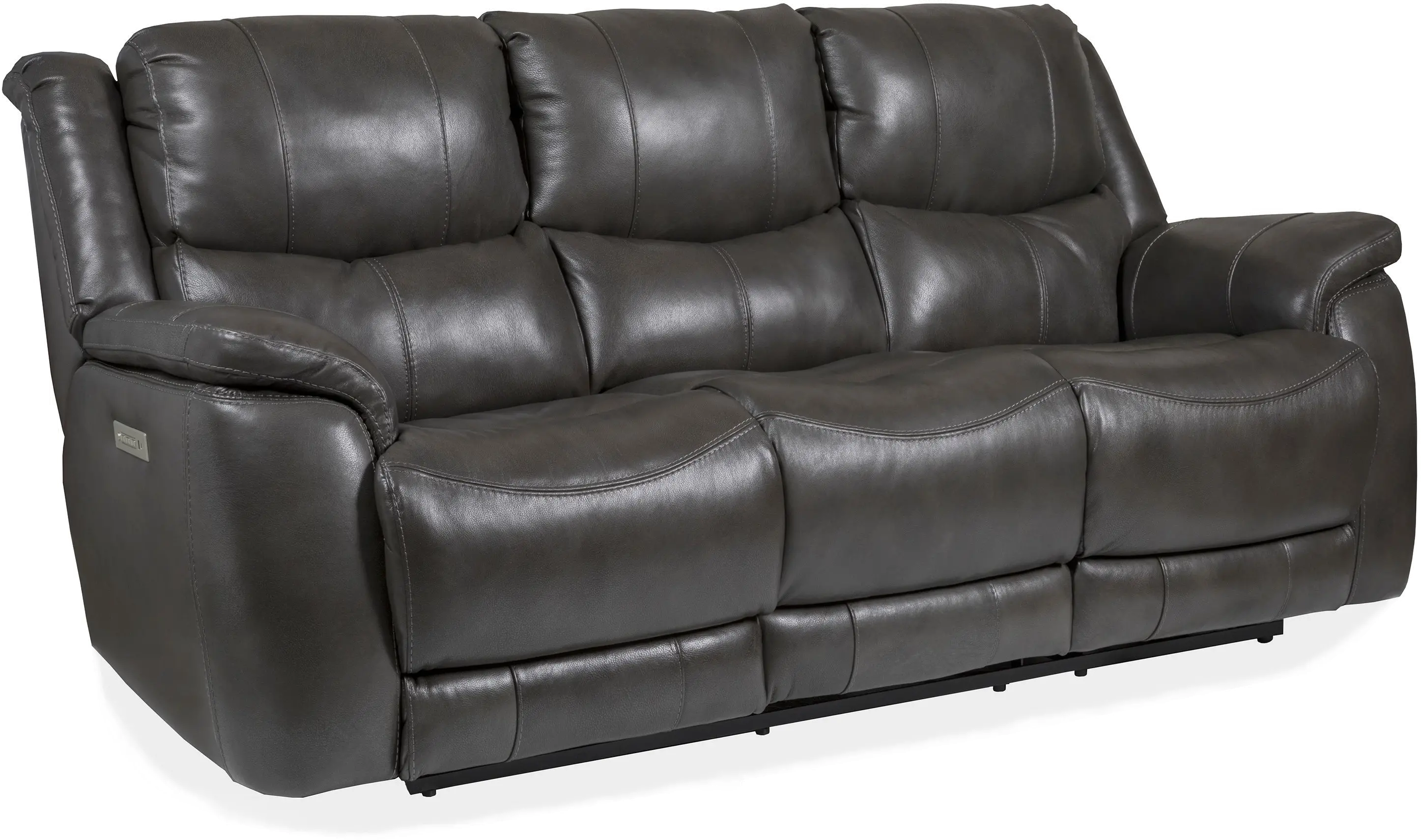 Galaxy Gray Zero Gravity Power Reclining Sofa with Adjustable Headrest and Lumbar-1