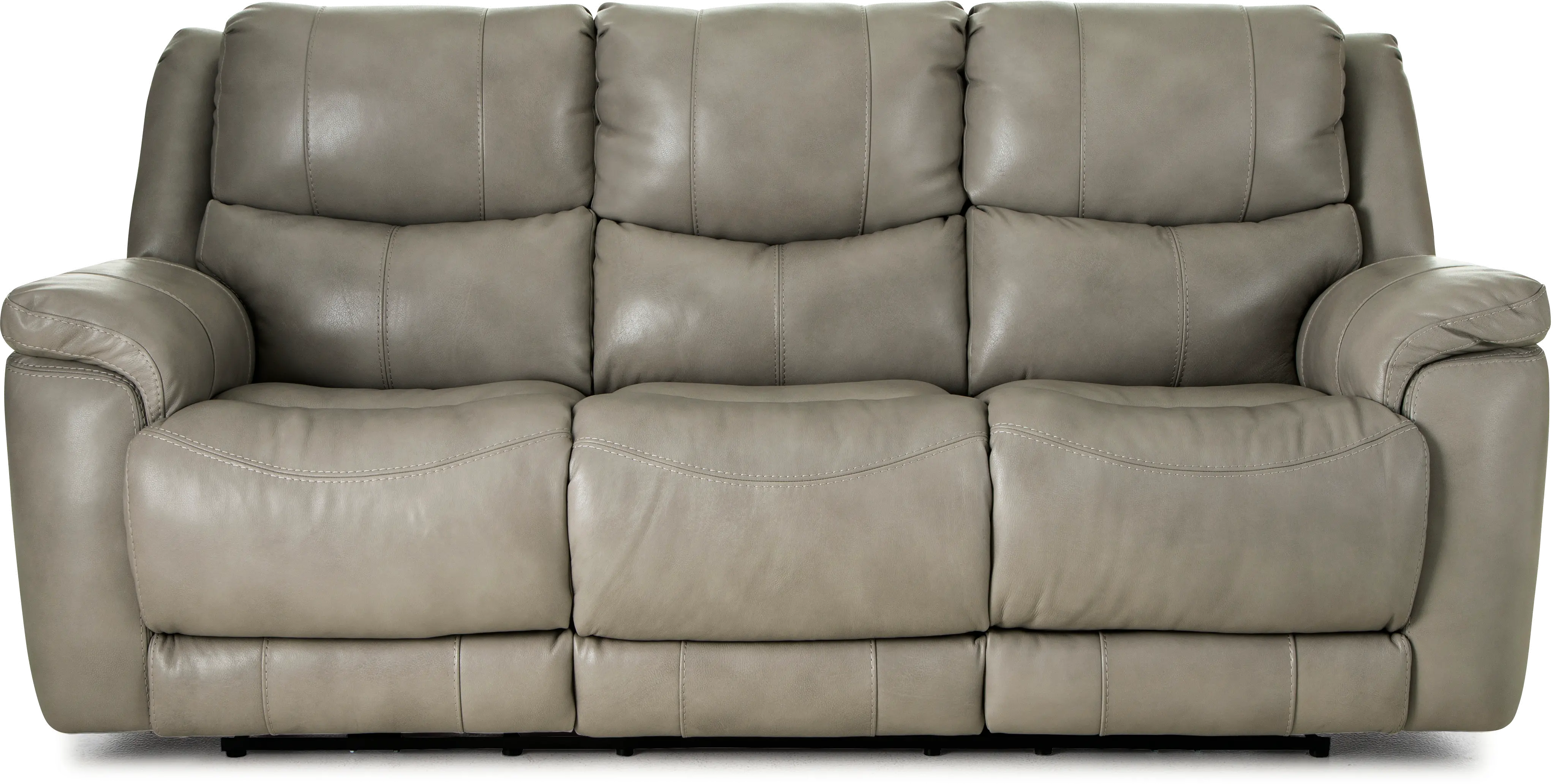 Galaxy Taupe Zero Gravity Power Reclining Sofa with Adjustable Headrest and Lumbar-1