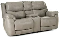 Galaxy Taupe Zero Gravity Power Reclining Loveseat with Adjustable Headrest and Lumbar