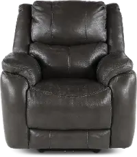 Galaxy Gray Zero Gravity Power Recliner with Adjustable Headrest and Lumbar