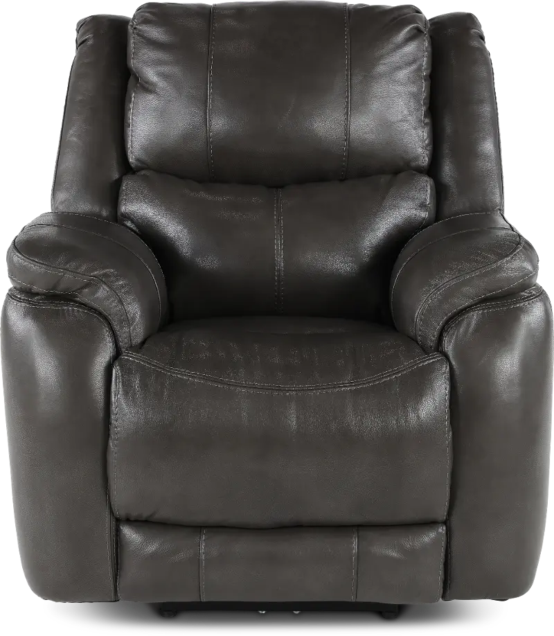Galaxy Gray Zero Gravity Power Recliner with Adjustable Headrest and Lumbar