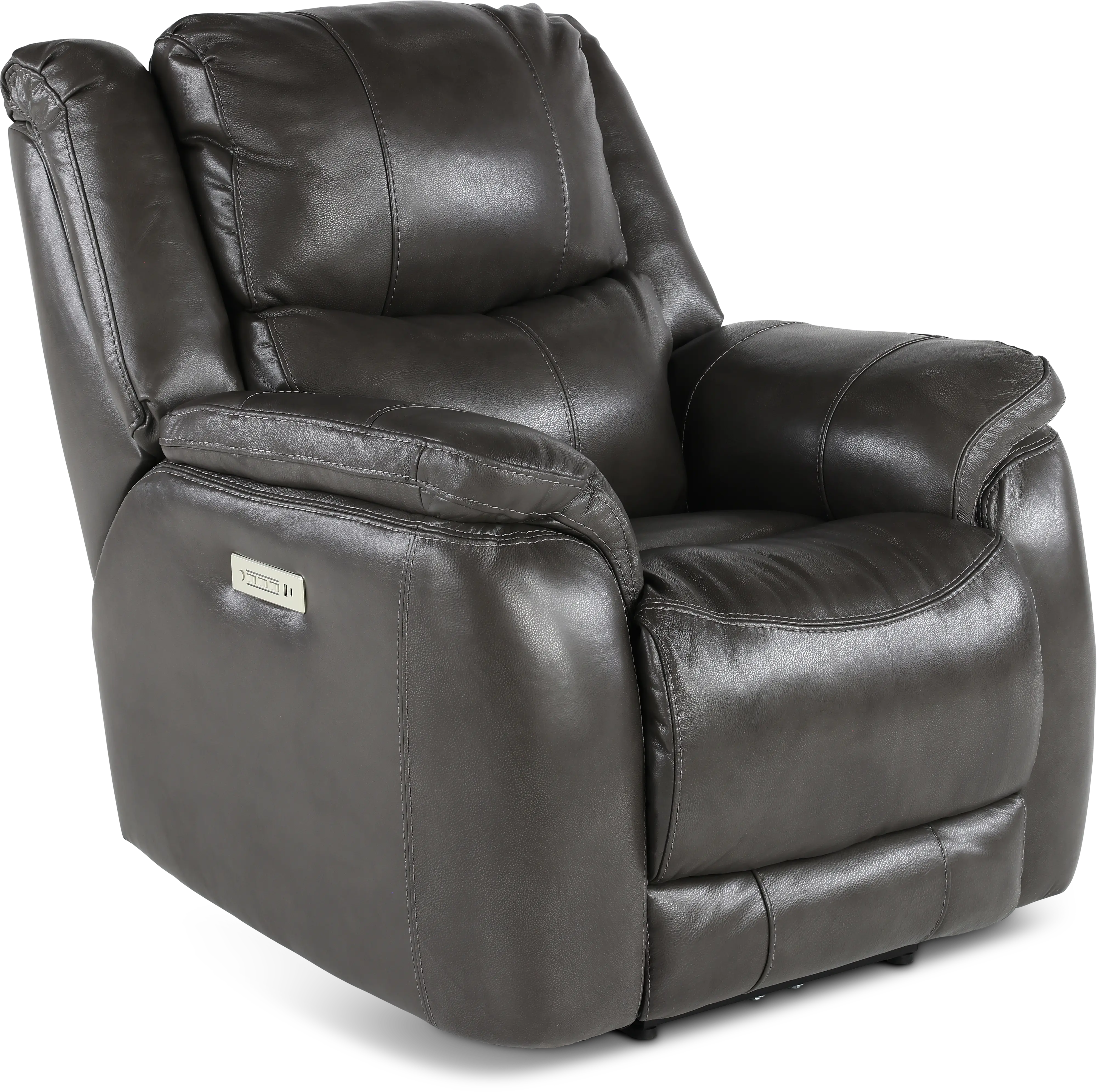 Galaxy Gray Zero Gravity Power Recliner with Adjustable Headrest and Lumbar-4