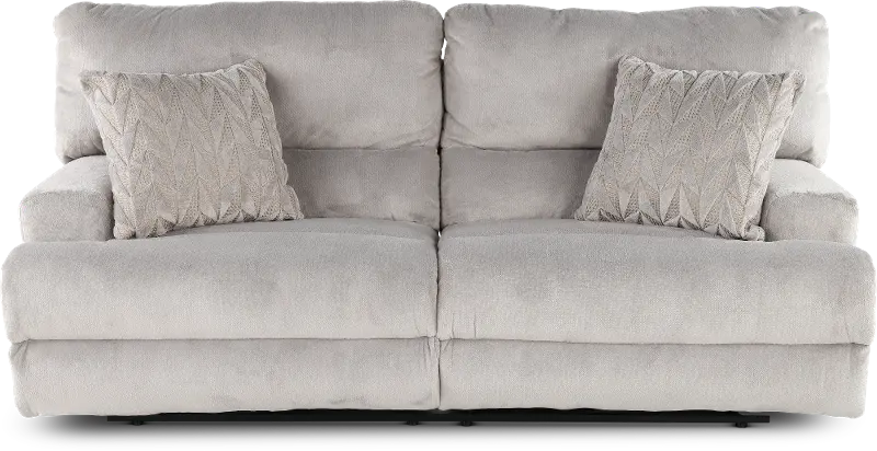 Renaldo Stone Gray Zero Gravity Power Reclining Sofa