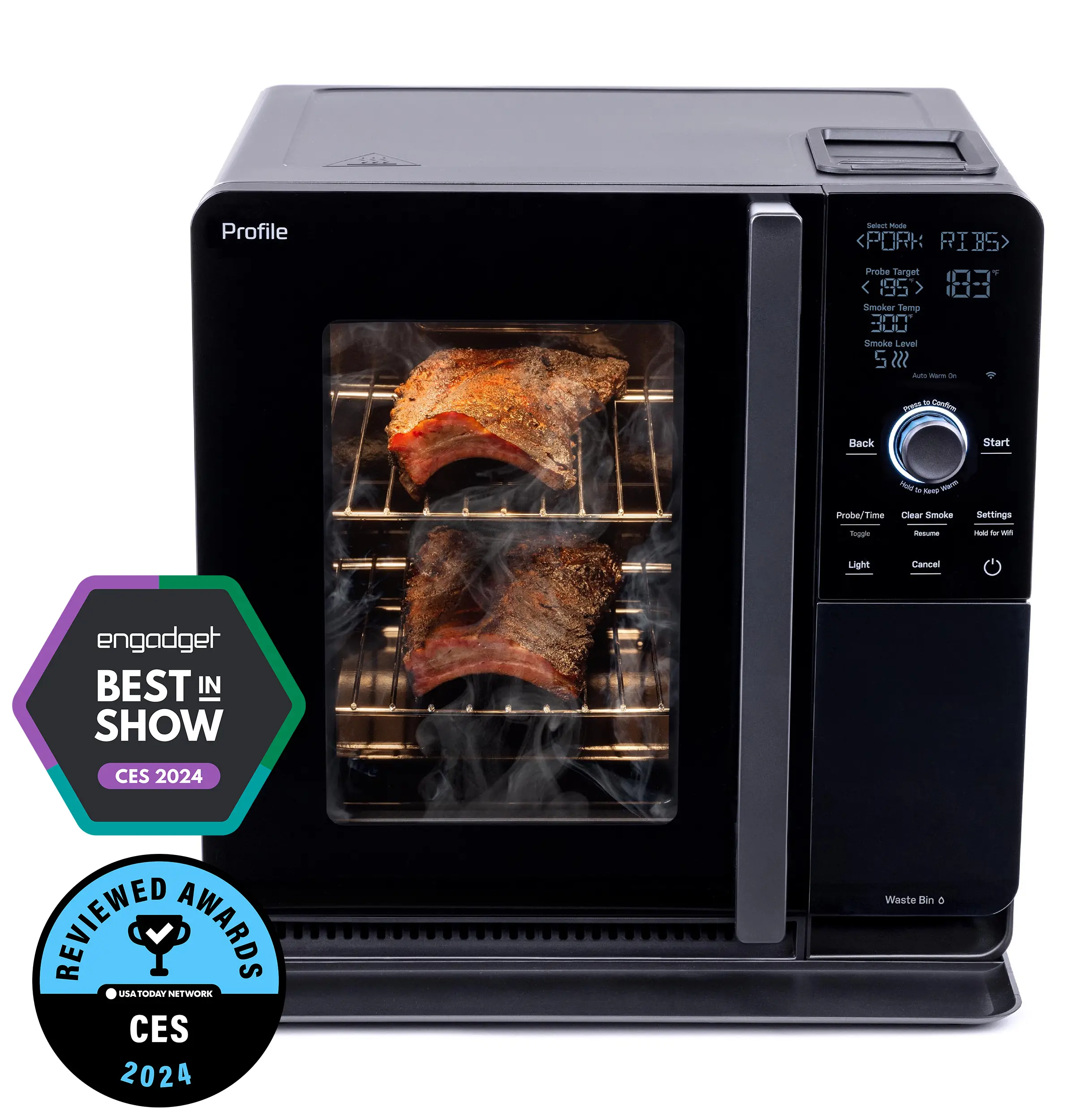 P9SBAAS6VBB GE Profile Smart Indoor Smoker-3