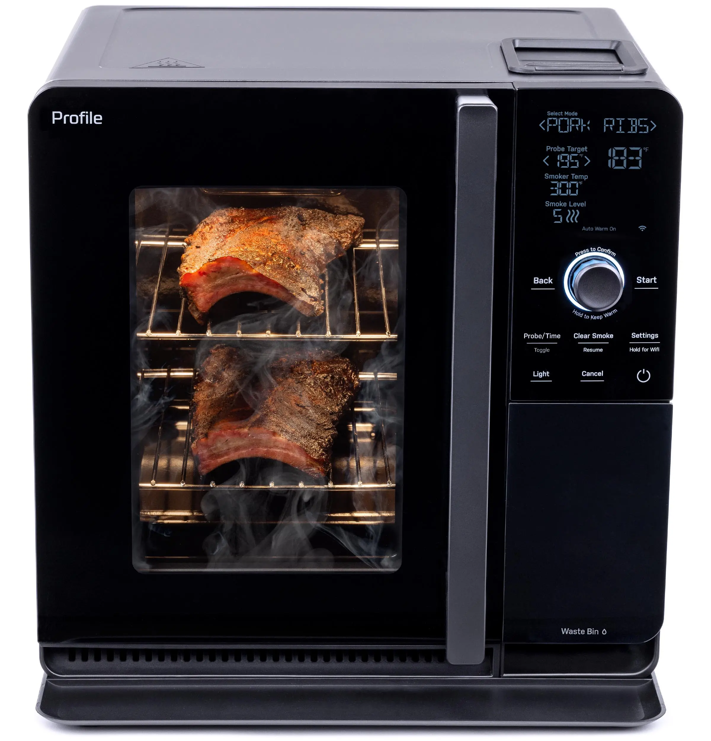 P9SBAAS6VBB GE Profile Smart Indoor Smoker-5