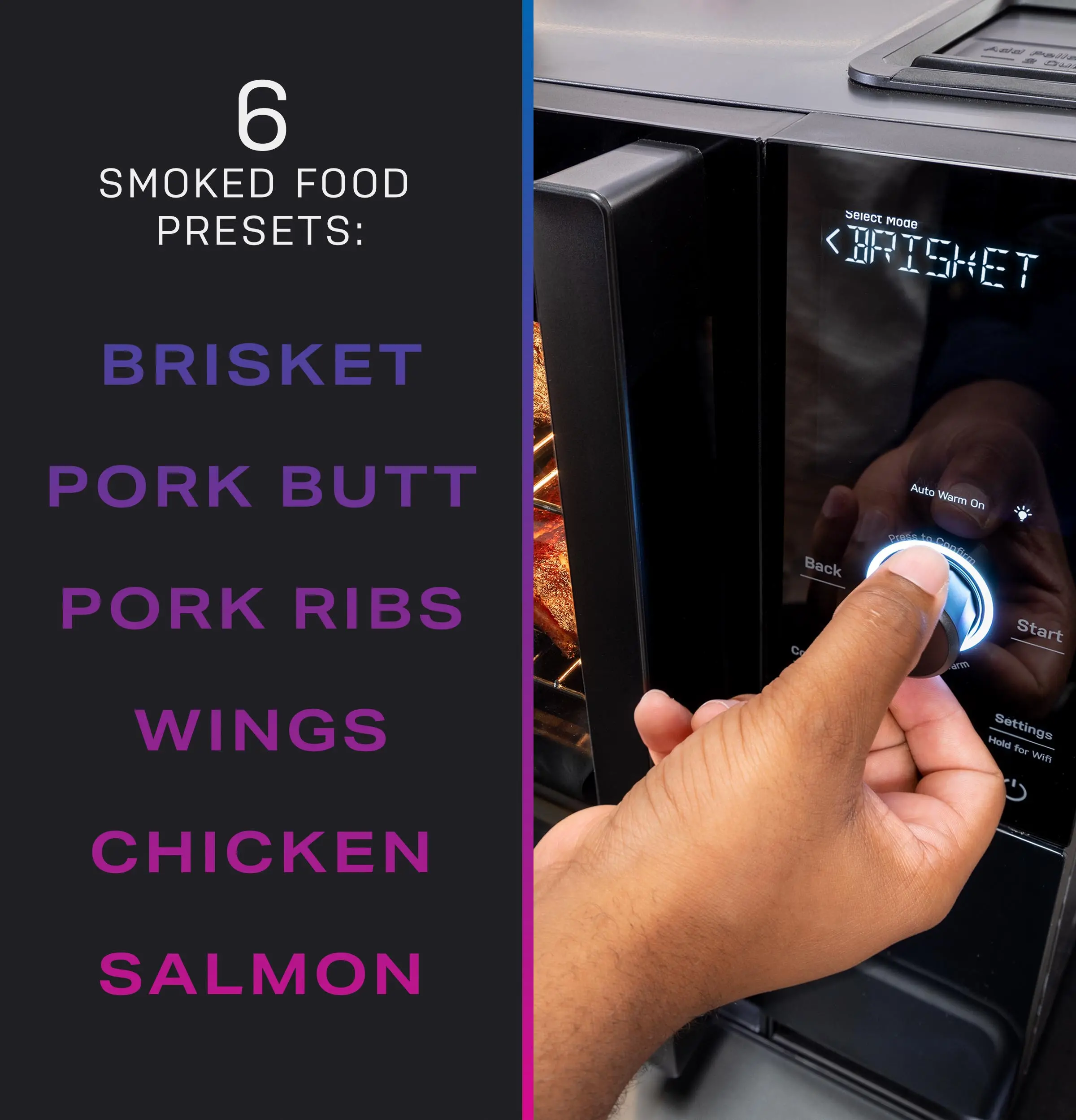 P9SBAAS6VBB GE Profile Smart Indoor Smoker-9