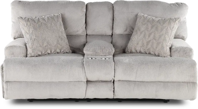Renaldo Stone Gray Zero Gravity Power Reclining Loveseat