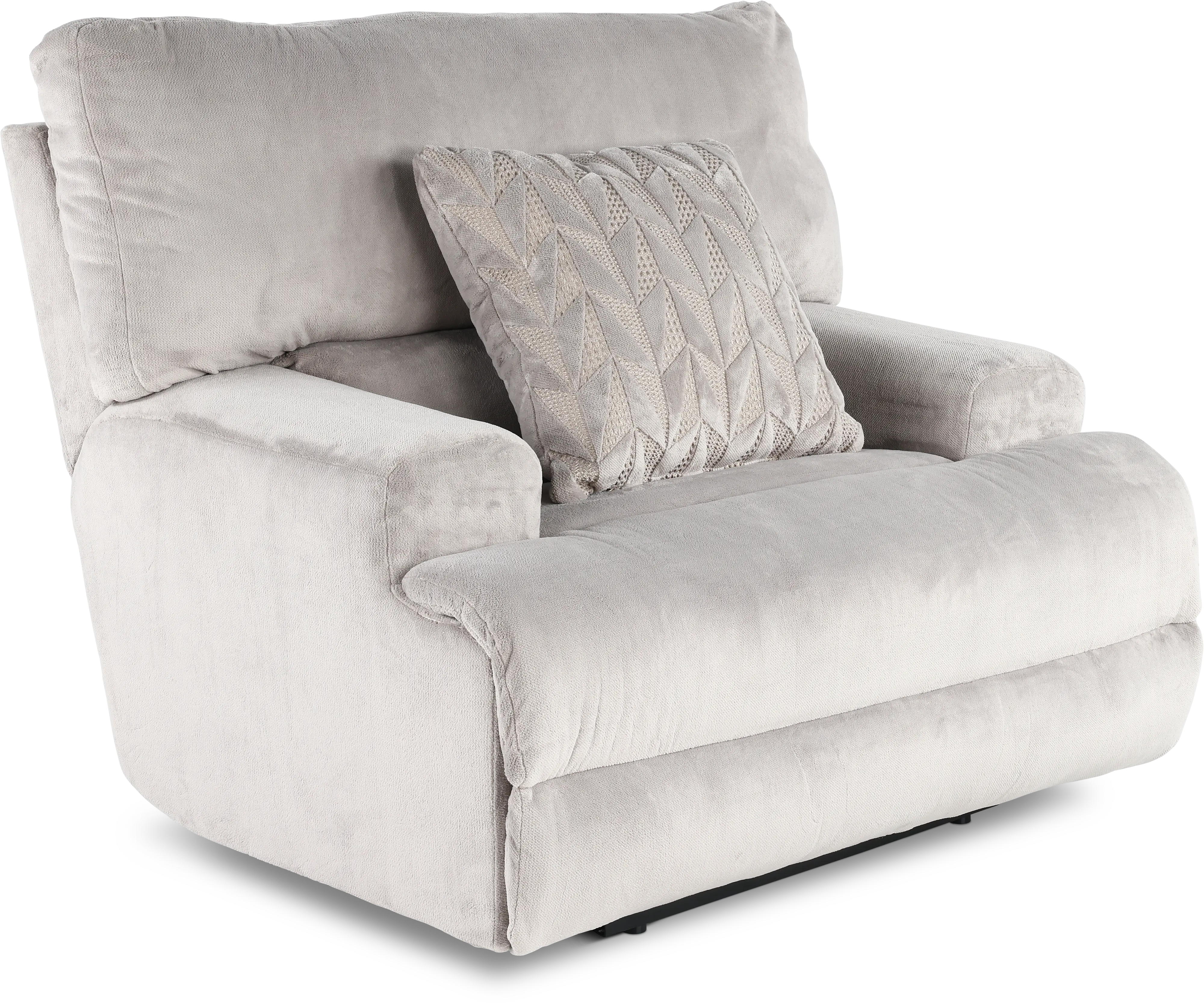 61280-7/1816-28/2371-28 Renaldo Light Gray Extra-Wide Power Recliner-1