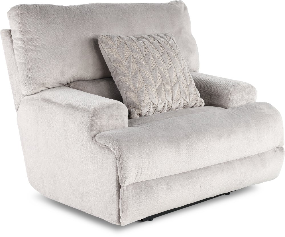 Renaldo Light Gray Extra-Wide Power Recliner