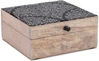 Enamel Tree Art Wood Box
