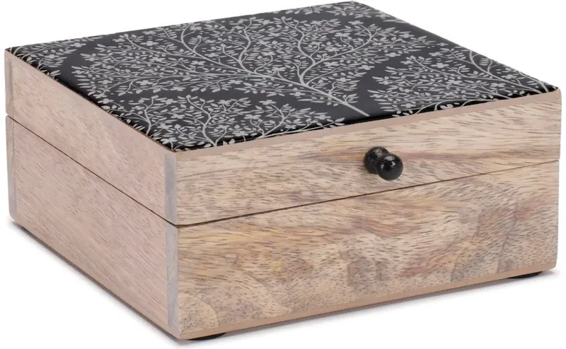 Enamel Tree Art Wood Box