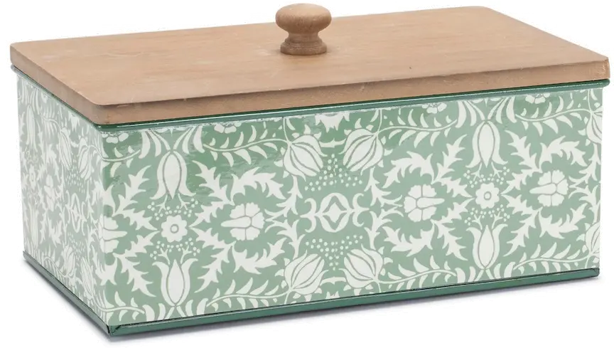 Sage Green Deco Box with Lid-1