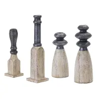 Large 11.5  Stone Powder Candle Holder