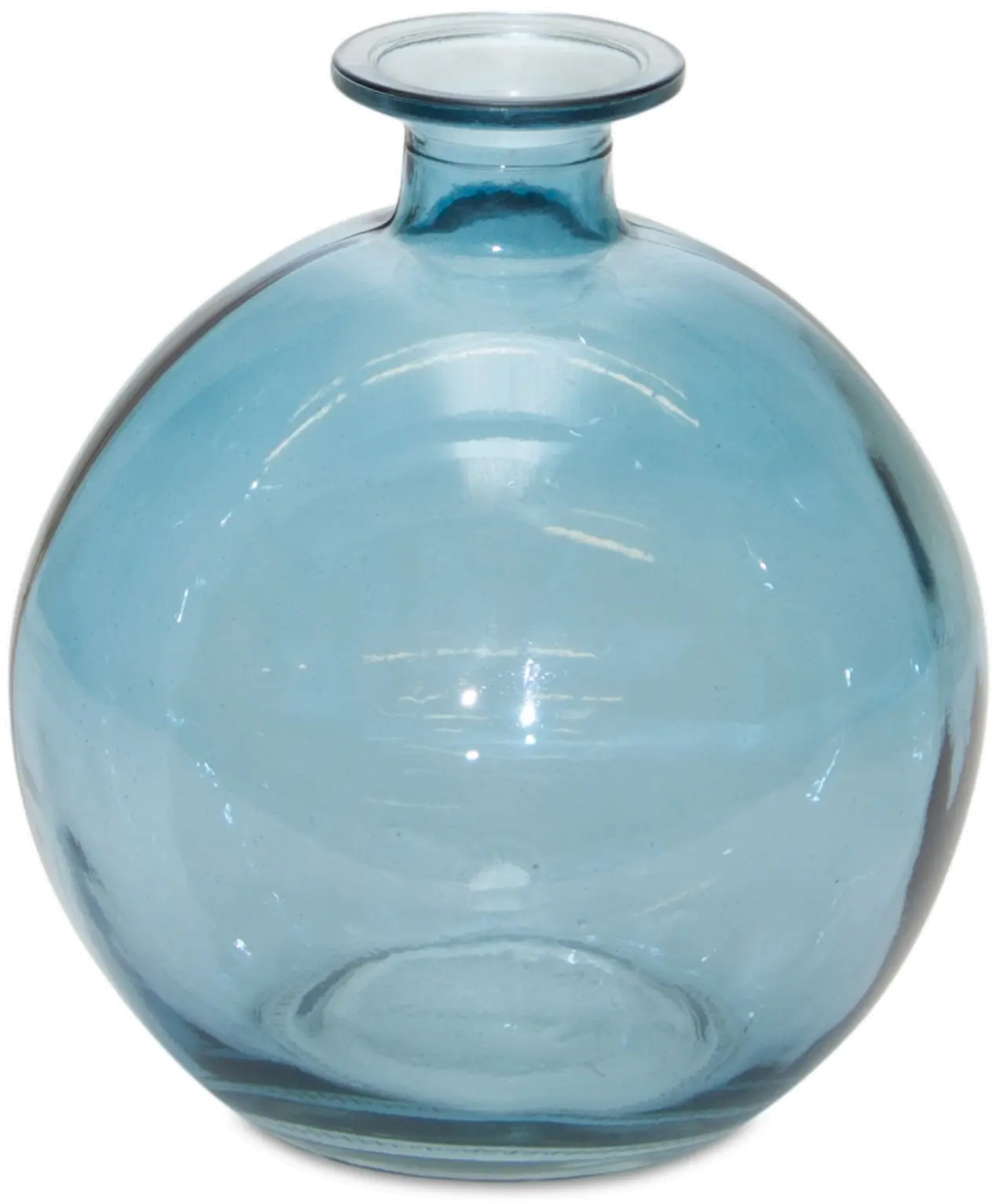 5.5 Inch Blue Glass Vase-1