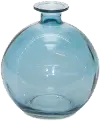 5.5 Inch Blue Glass Vase