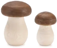Small 5.25  Wood Mushroom Box