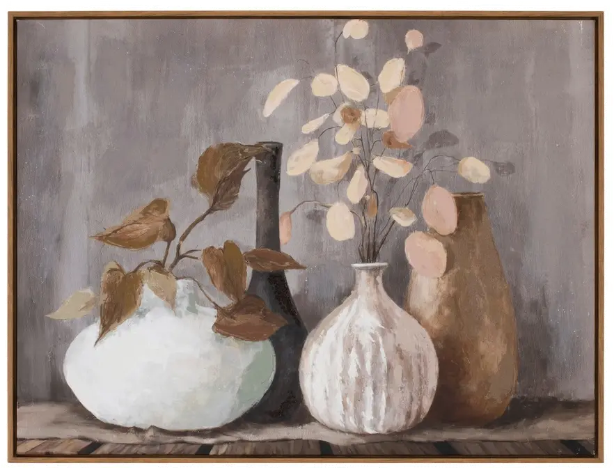 Foliage In Vases Framed Art-1