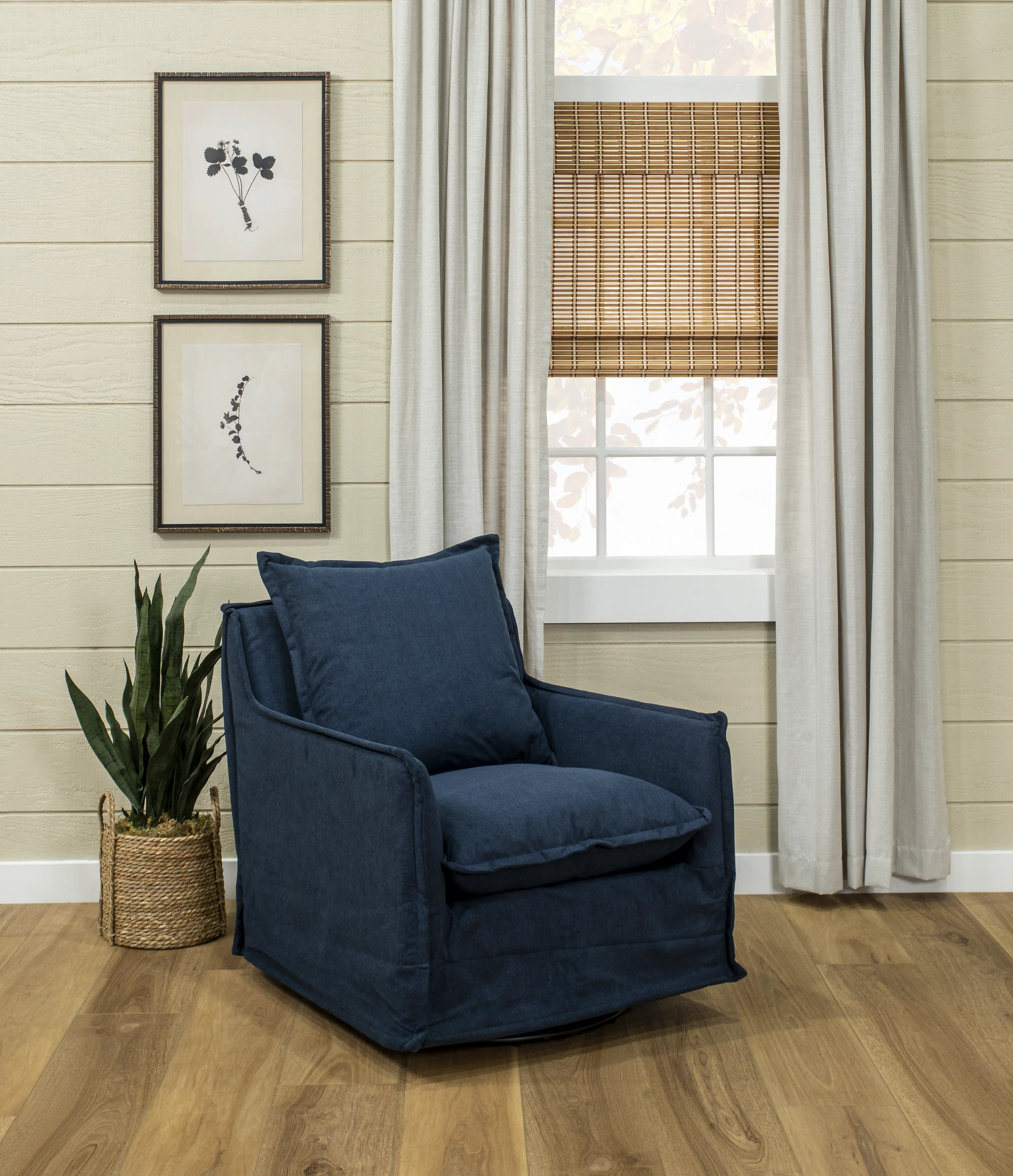 Gala Navy Swivel Glider-2
