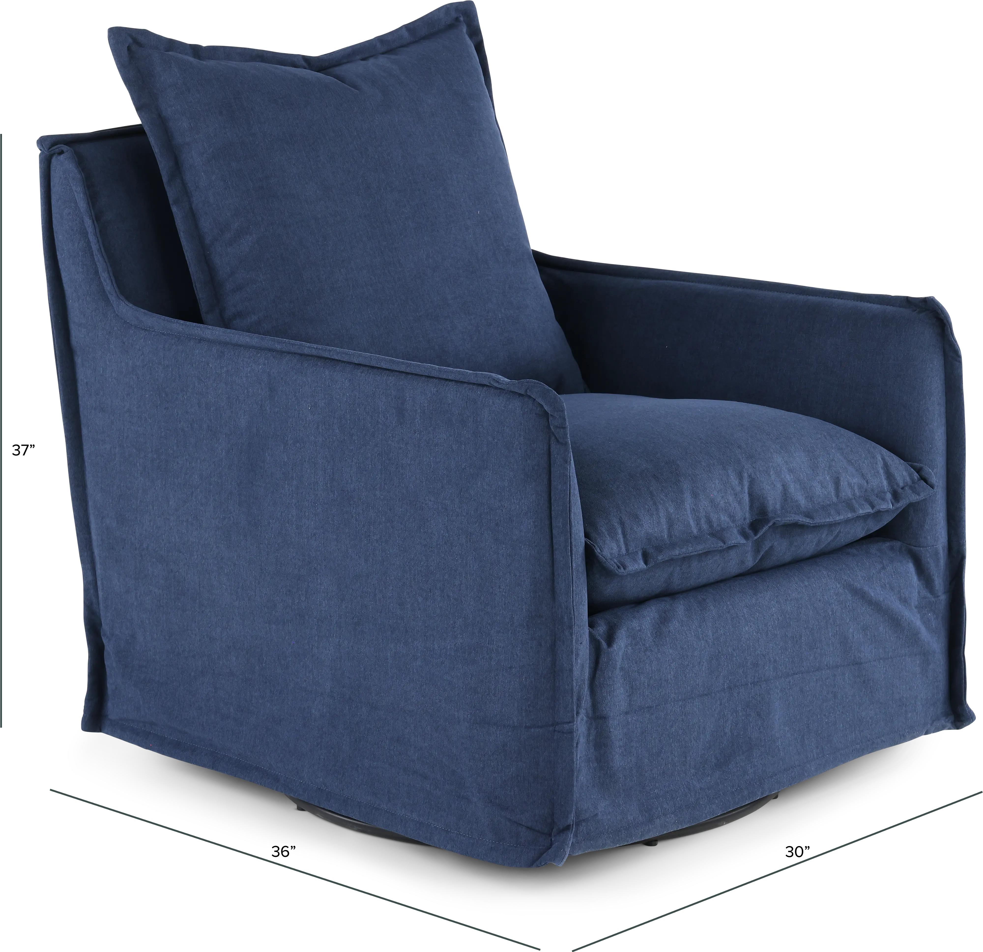Gala Navy Swivel Glider-3