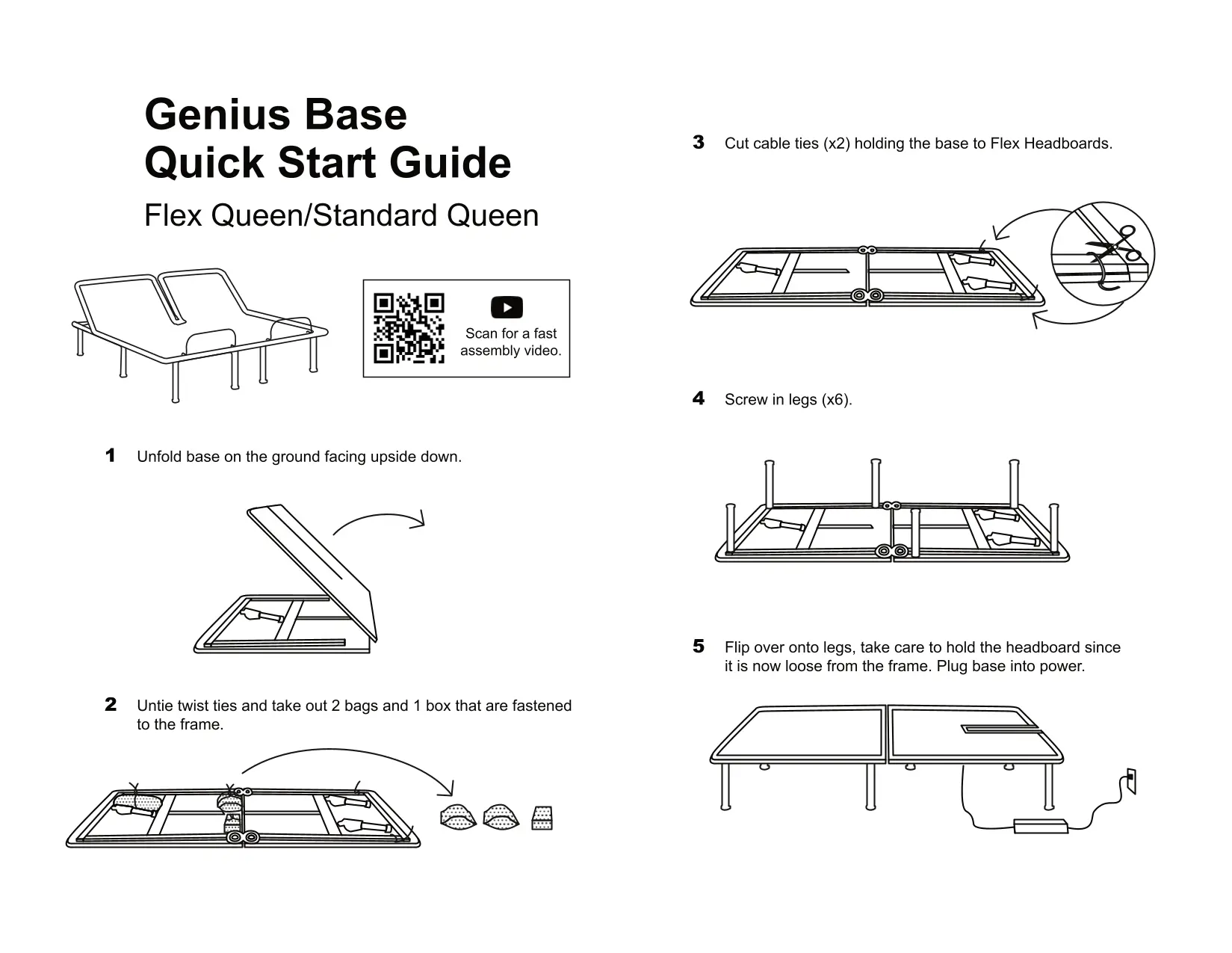 Genius Split-Head Queen Adjustable Base-4